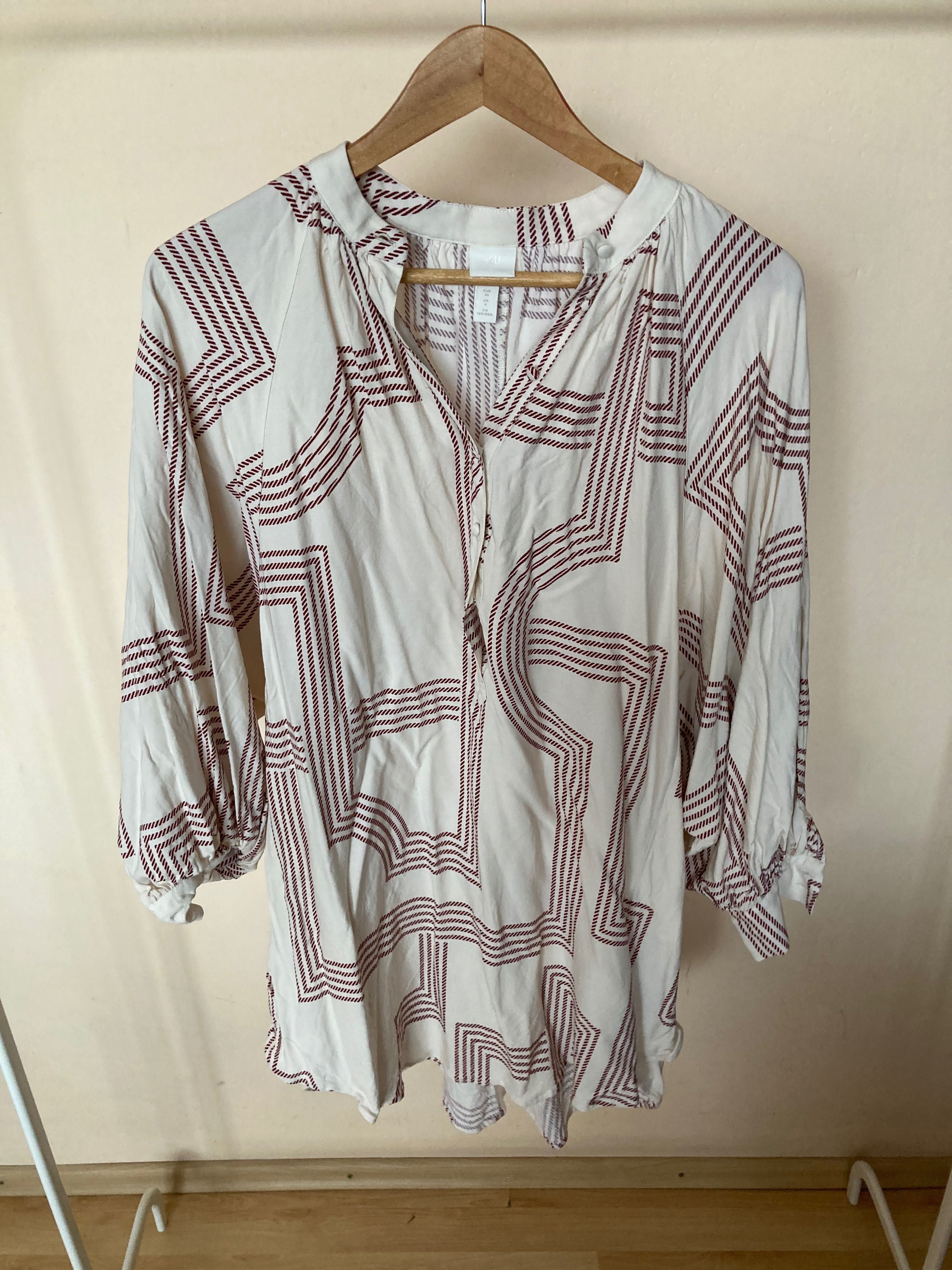 Sukienka z geometrycznym wzorem H&M roz. XS