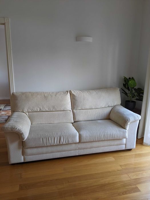 Sofá cama - 3 lugares [creme]