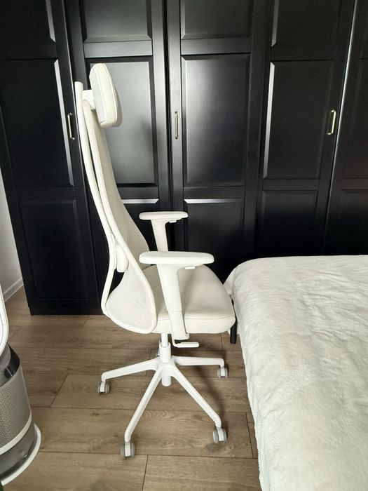 Krzesło biurowe z podłokietnikami, Grann biały JÄRVFJÄLLET IKEA