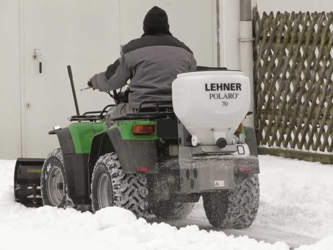 Розкидач дорожньої суміші Lehner POLARO 110 л