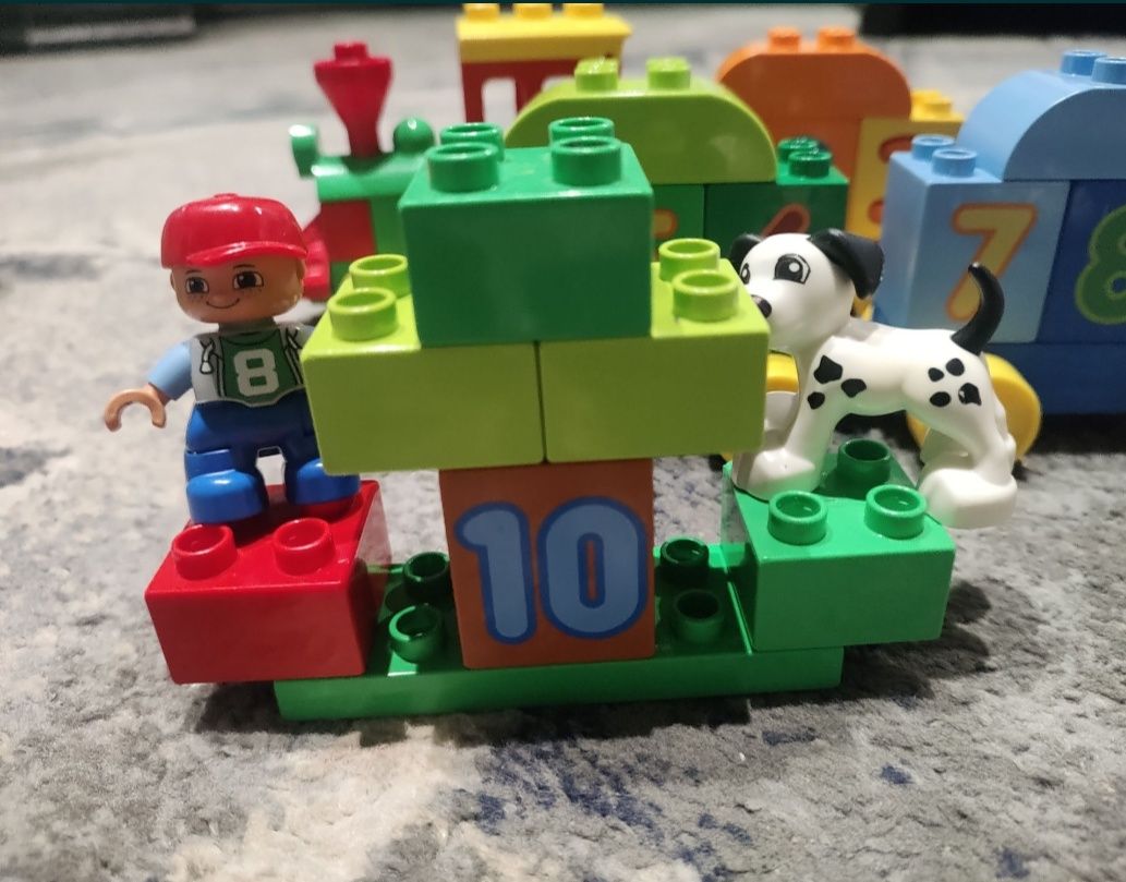 LEGO Duplo Потяг з цифрами(31д.оригінал)+ 2фігурки, як новий