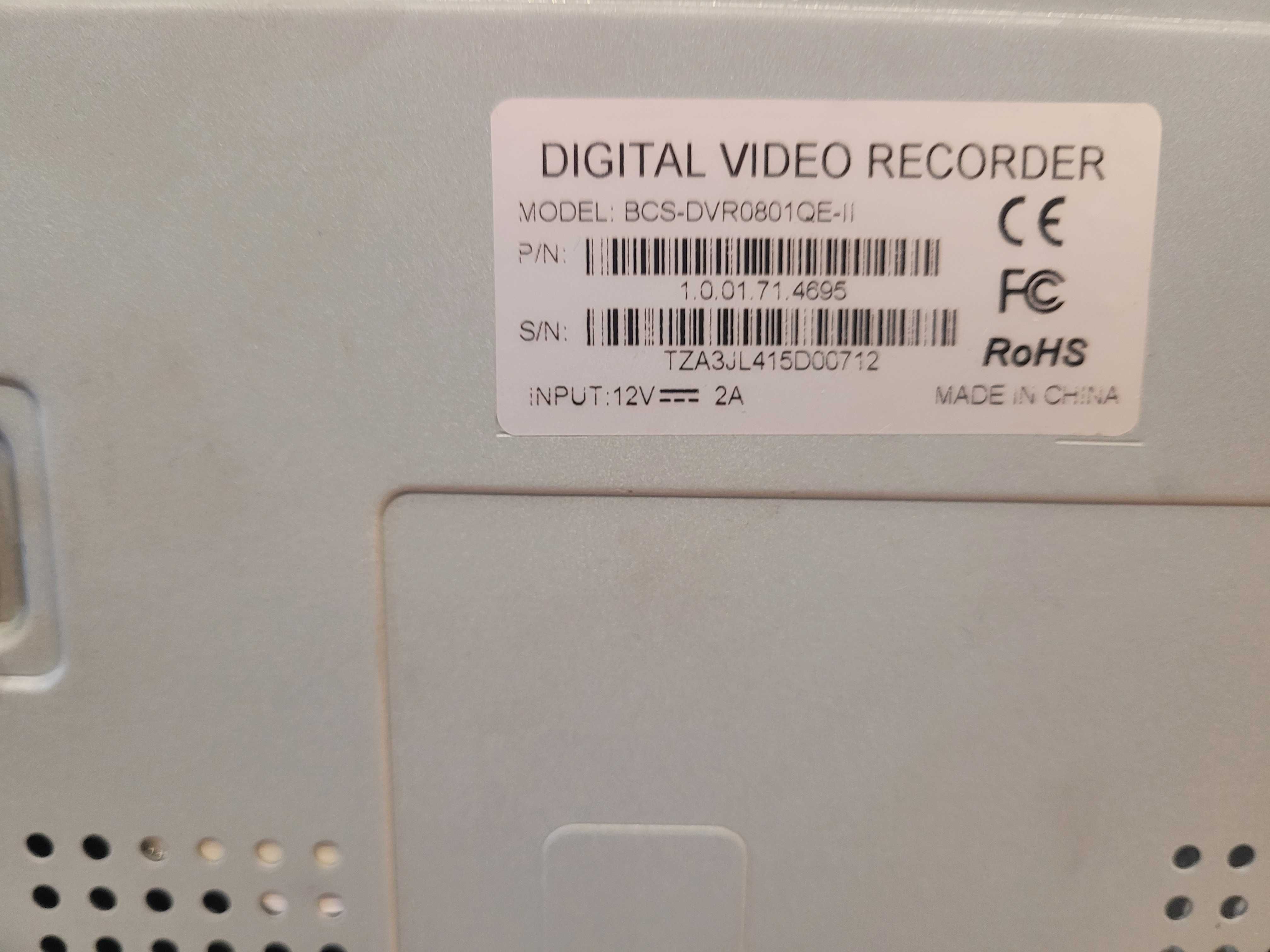 Rejestrator 8 kanałowy BCS-DVR0801QE-II