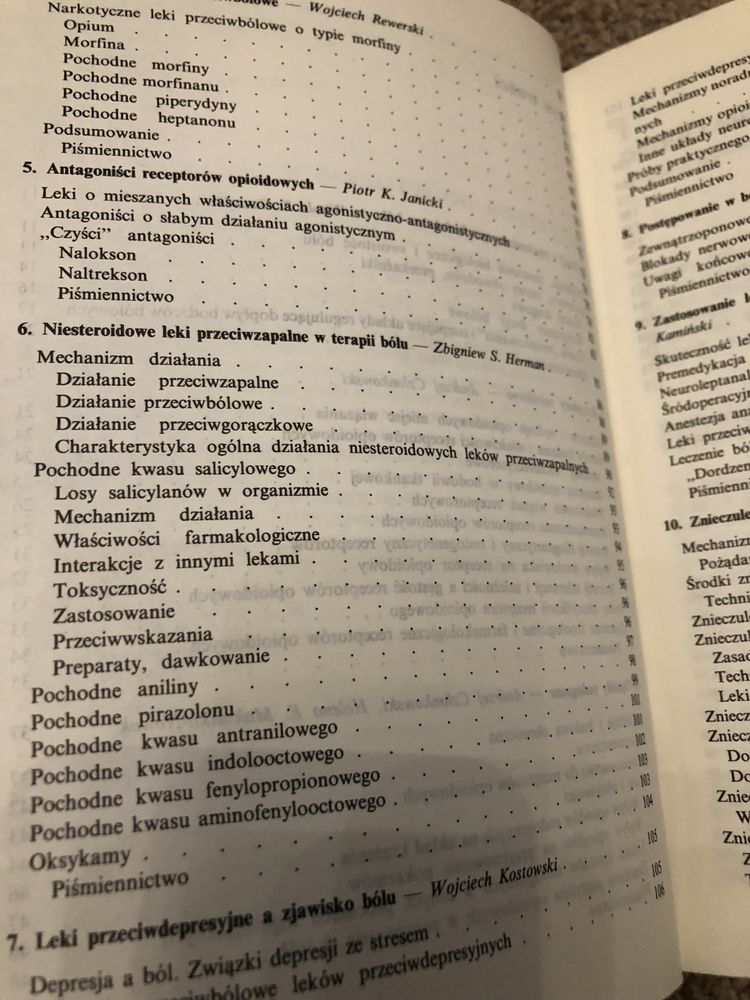 Terapia bólu. Witold S.Gomułka. Wojciech Rewerski