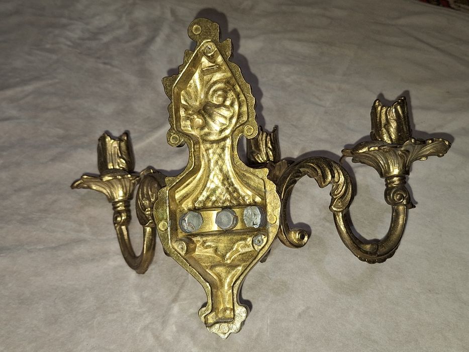 Підсвічник канделябр бронзовий настінний