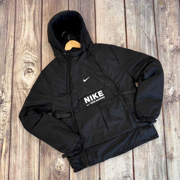 Куртка анорак мужская зимняя Nike Running до -10°С с капюшоном найк
