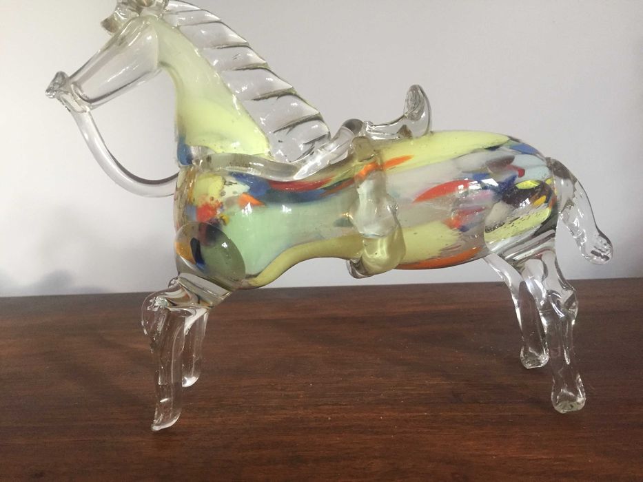 Szkło kolorowe , PRL-u , KOŃ