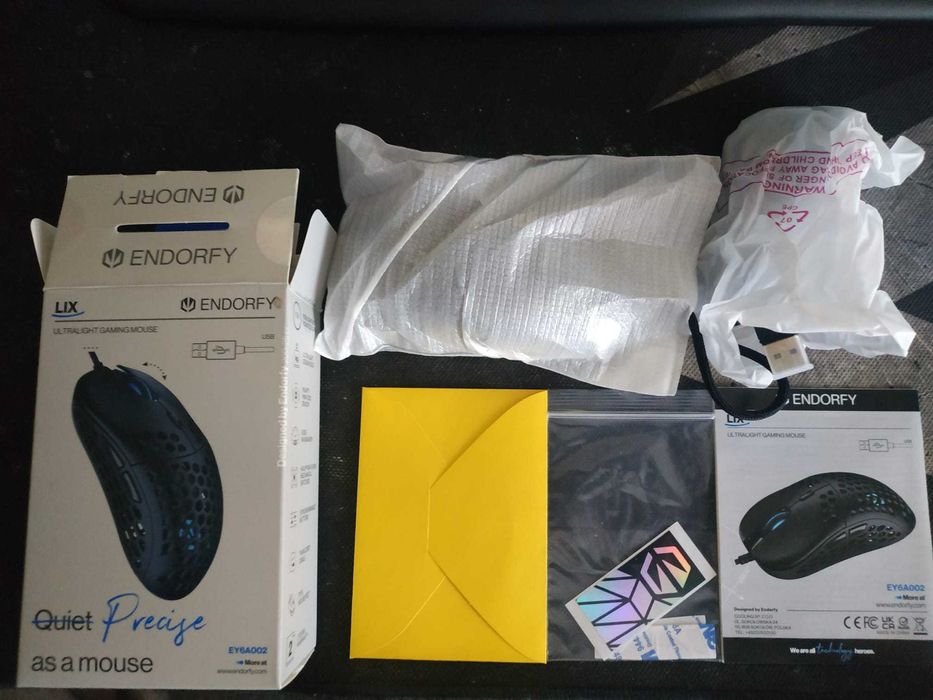Myszka Endorfy LIX Ultralight Gaming Mouse Czarna