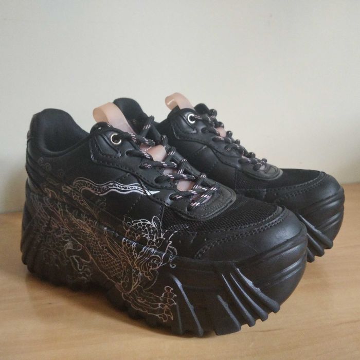 Buty na koturnie creepersy BERSHKA roz.eu-36