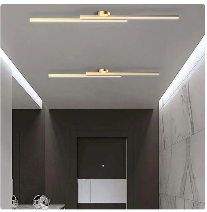 Nowoczesne Podłużne Lampy Sufitowe LED