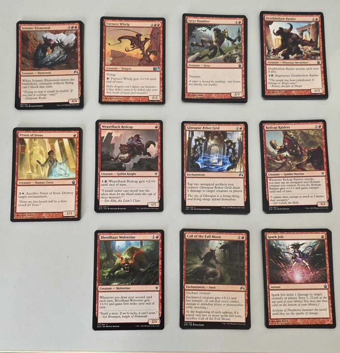 Cartas Magic - Vermelhas
