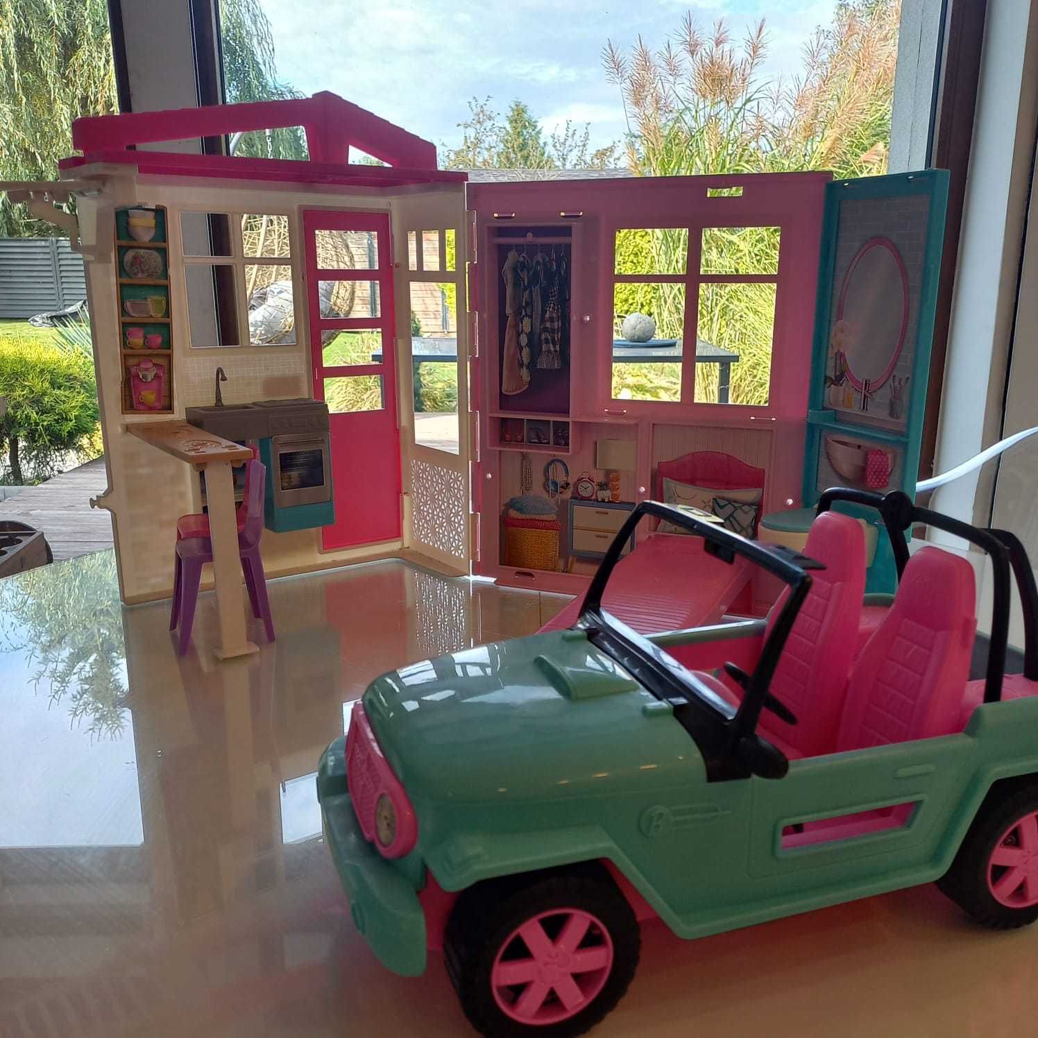 Domek dla Barbie + Auto Barbie