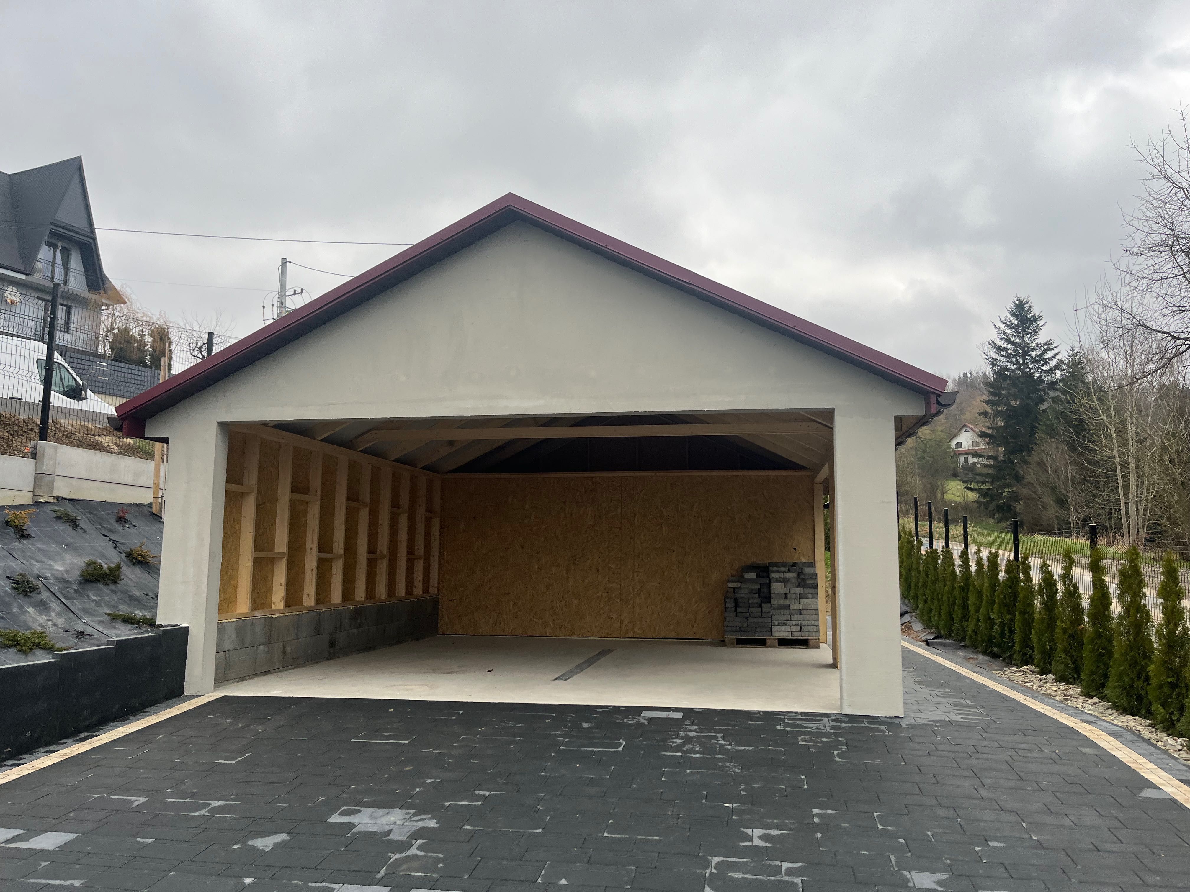 Garaż szkieletowy drewniany 35m2 bez ocieplenia i stolarki SZYBKO!!