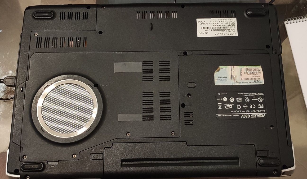 Portátil ASUS ROG G50V