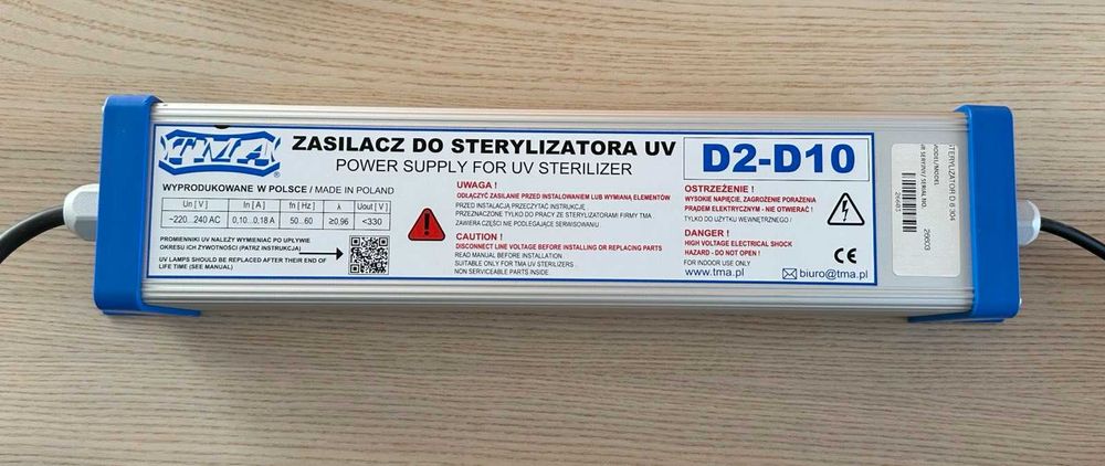 Sterylizator/Lampa UV do wody TMA D6