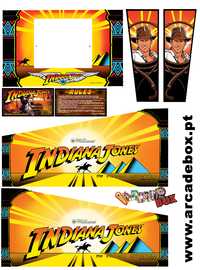 Indiana Jones Pinball - Fliper Autocolantes - Decals