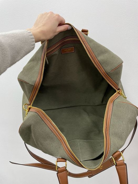 Сумка дорожня жіноча чоловіча Celine Large Voyage Bag in Textile