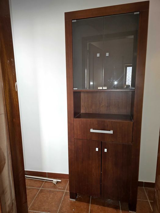 Móvel +Lavatório de casa de banho madeira maciça