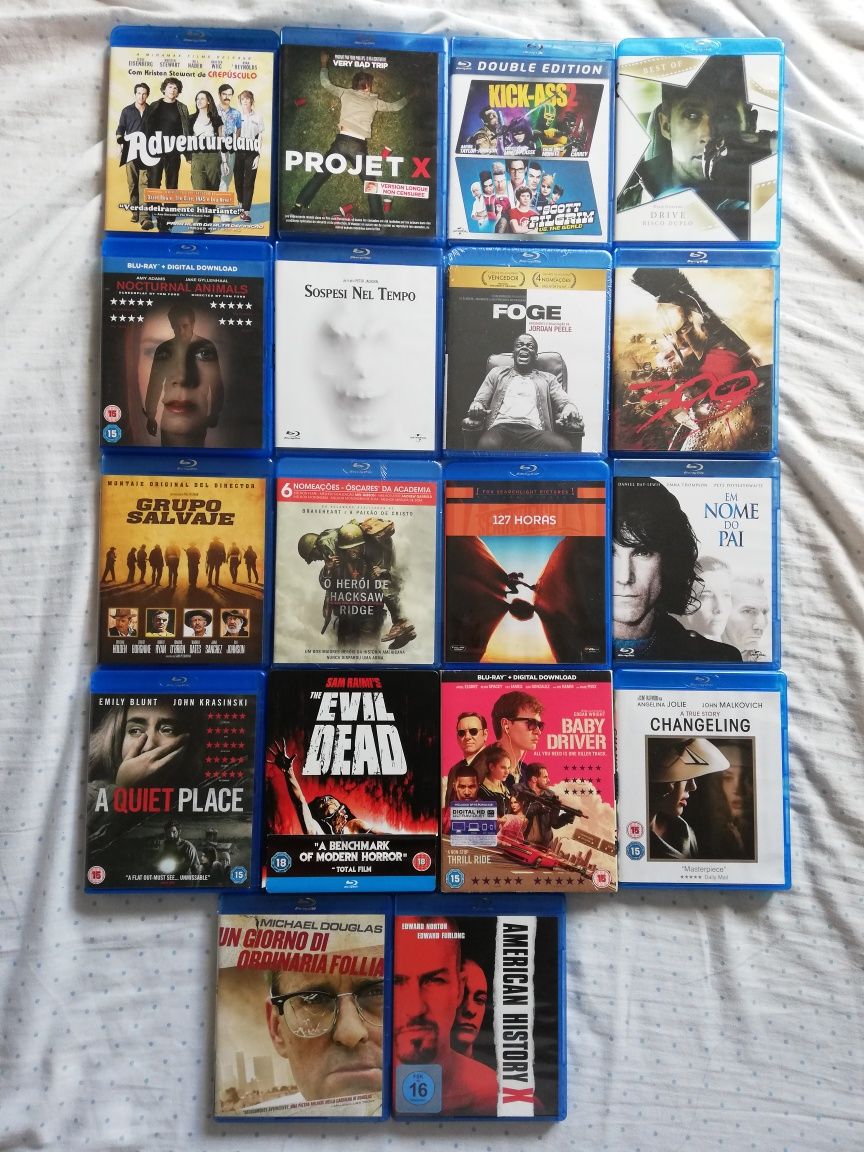 Blu rays de grandes filmes (portes grátis)