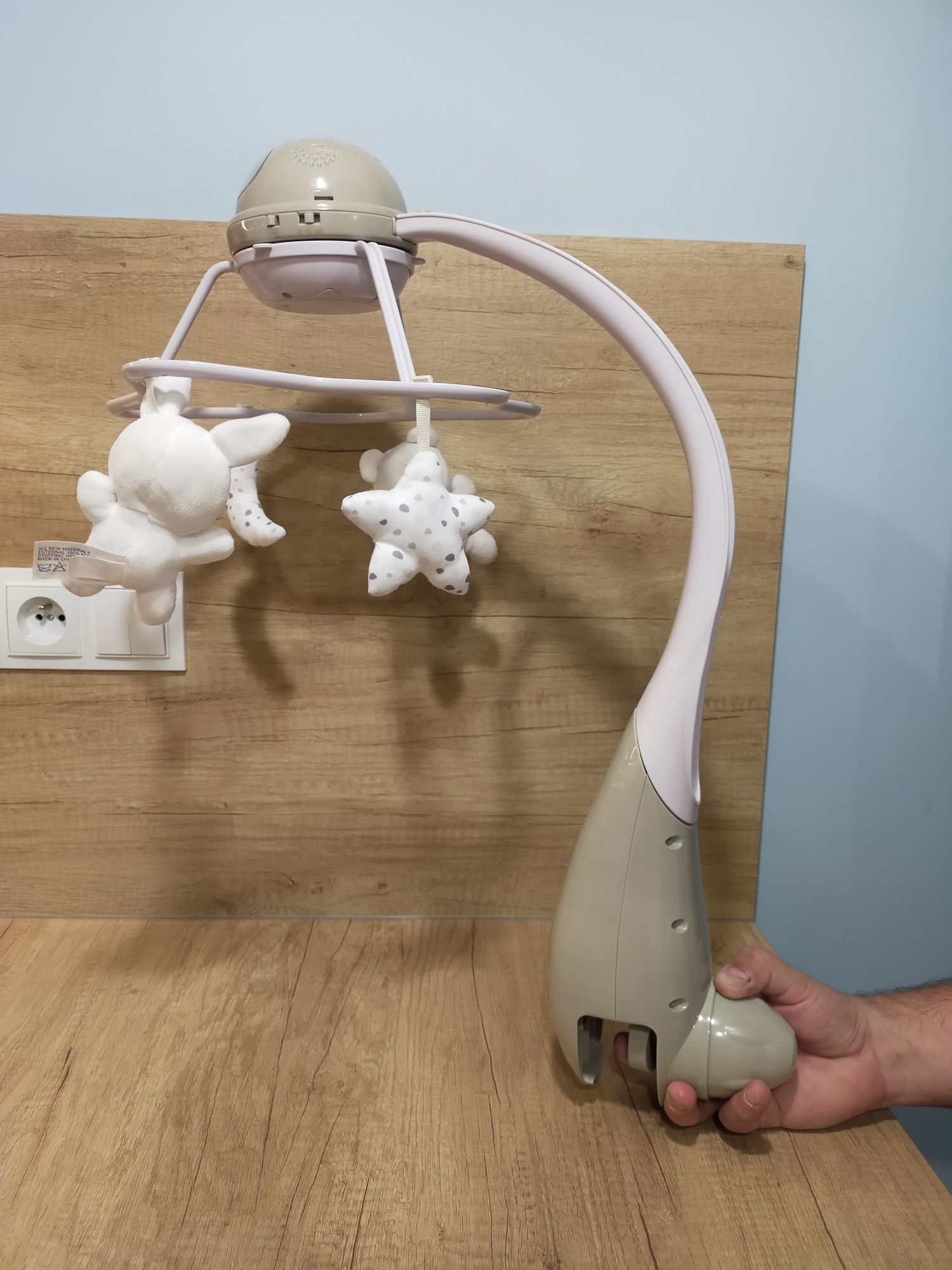 Chicco rainbow cot mobile, karuzela na łóżeczko 3w1 z pilotem, rzutnik