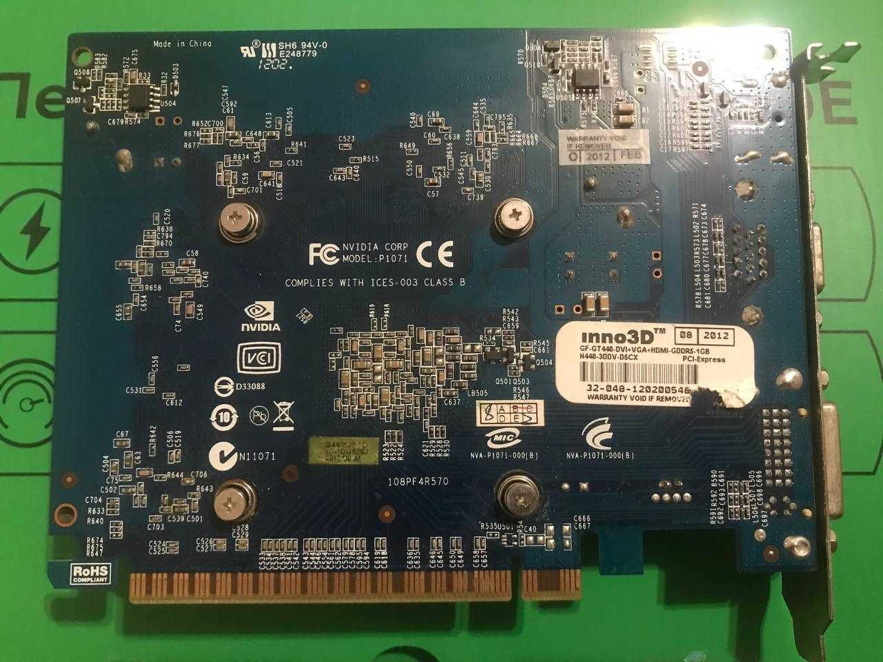 Видеокарта NVIDIA Inno3D GT 440 1GB GDDR5 128 bit