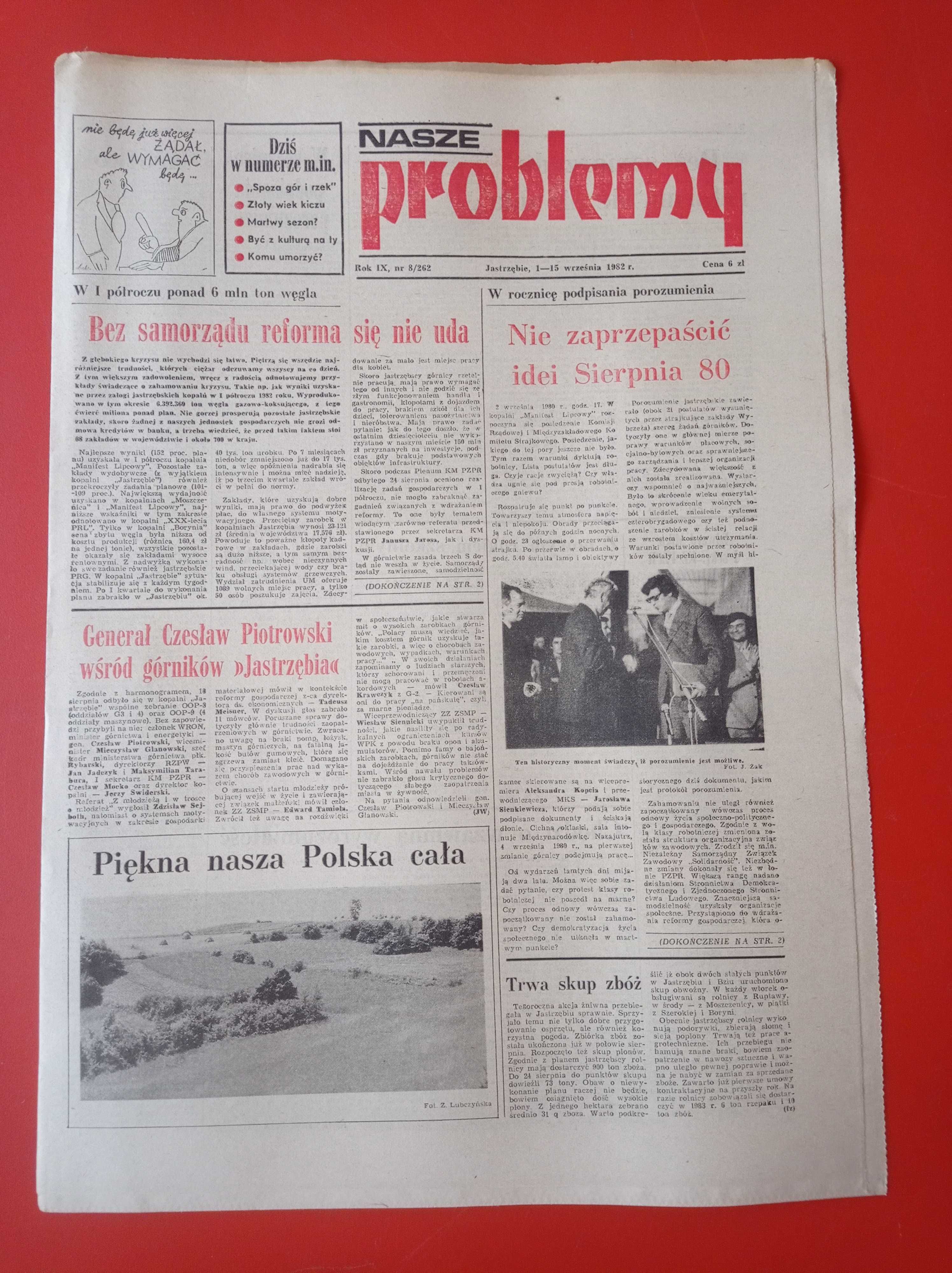 Nasze problemy, Jastrzębie, nr 8, 1-15 września 1982