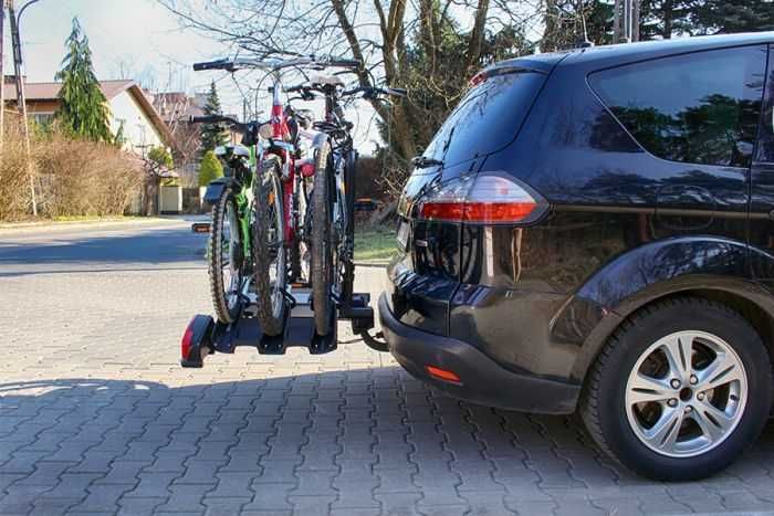 Wynajm bagażnika bagażnik na hak thule 926 + adapter  na 4 rowery