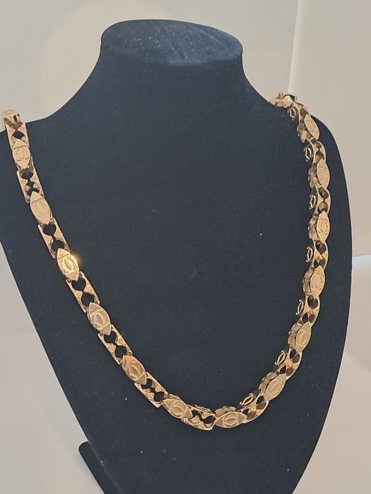 Łańcuszek splot CARTIER 585 Nowy 64 cm  0.9 cm