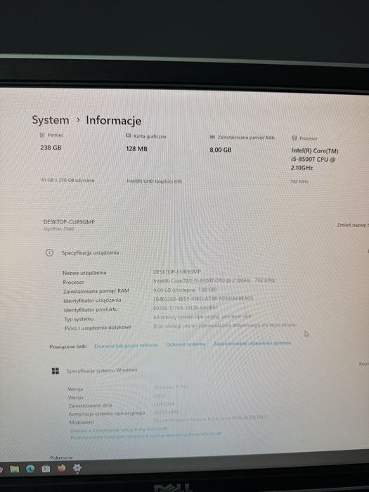 Komputer DELL OptiPlex 7060 micro