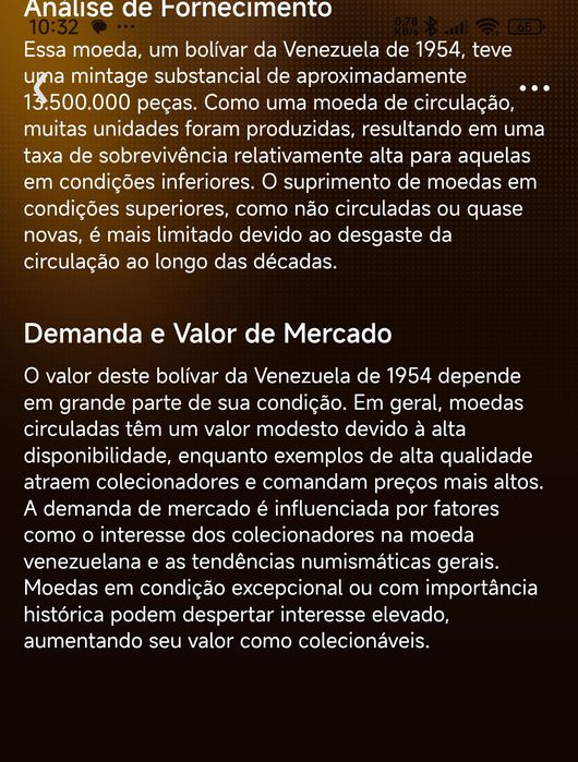 Duas Moedas antigas de Venezuela