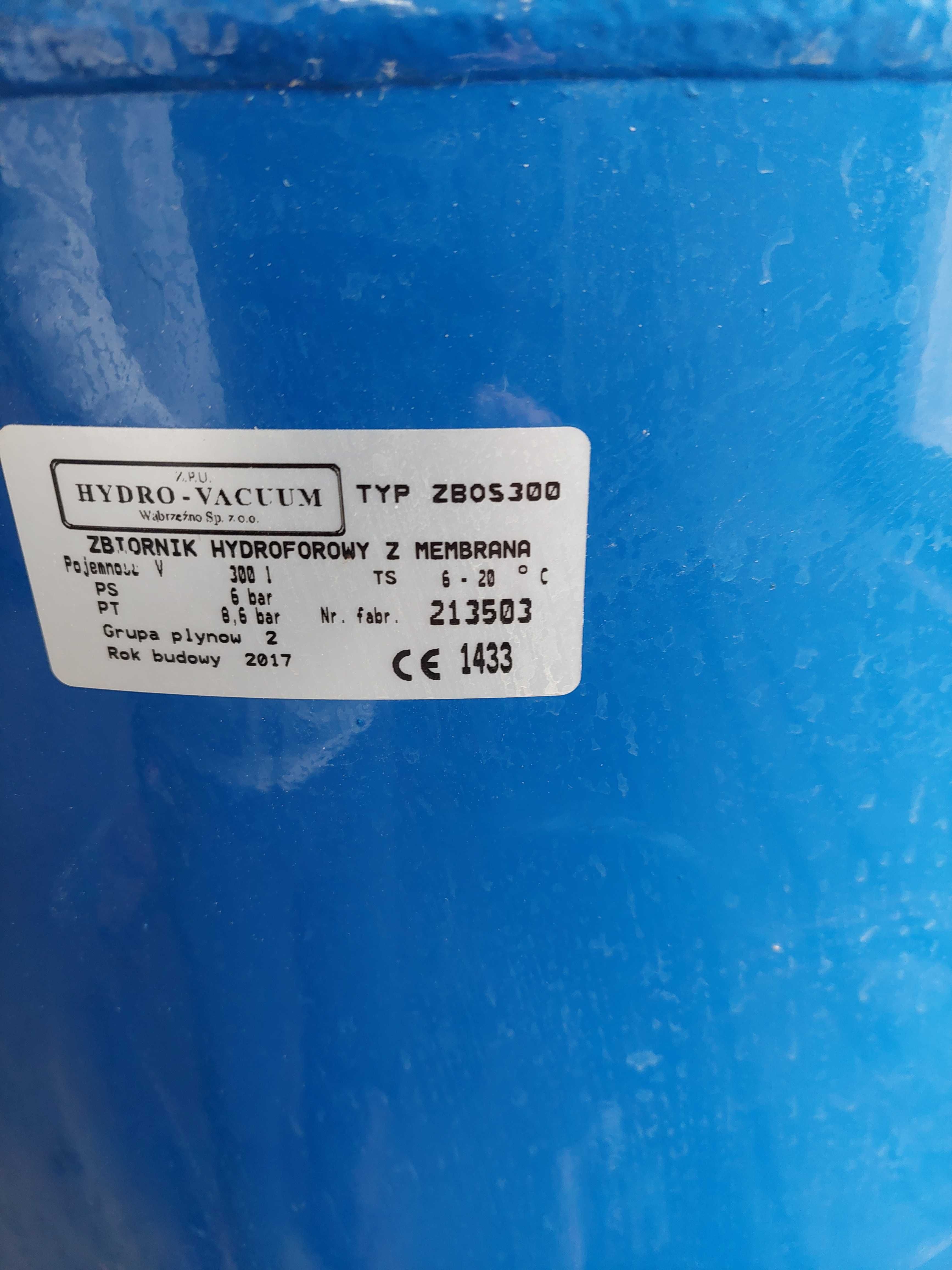 Sprzedam zestaw hydroforowy 300l.