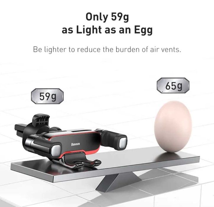 Тримач для телефону автомобільний BASEUS Lateral Gravity