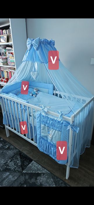 Sprzedam części ozdobne do łóżeczka