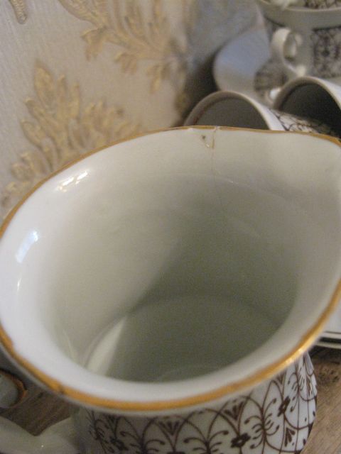 Кофейный сервиз, фарфор Барановка, на 6 персон, 21 предмета