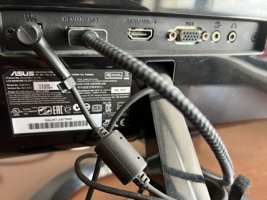 Монитор Asus vx239h 23 дюйма, матрица IPS 76 Гц Монітор Асус 23