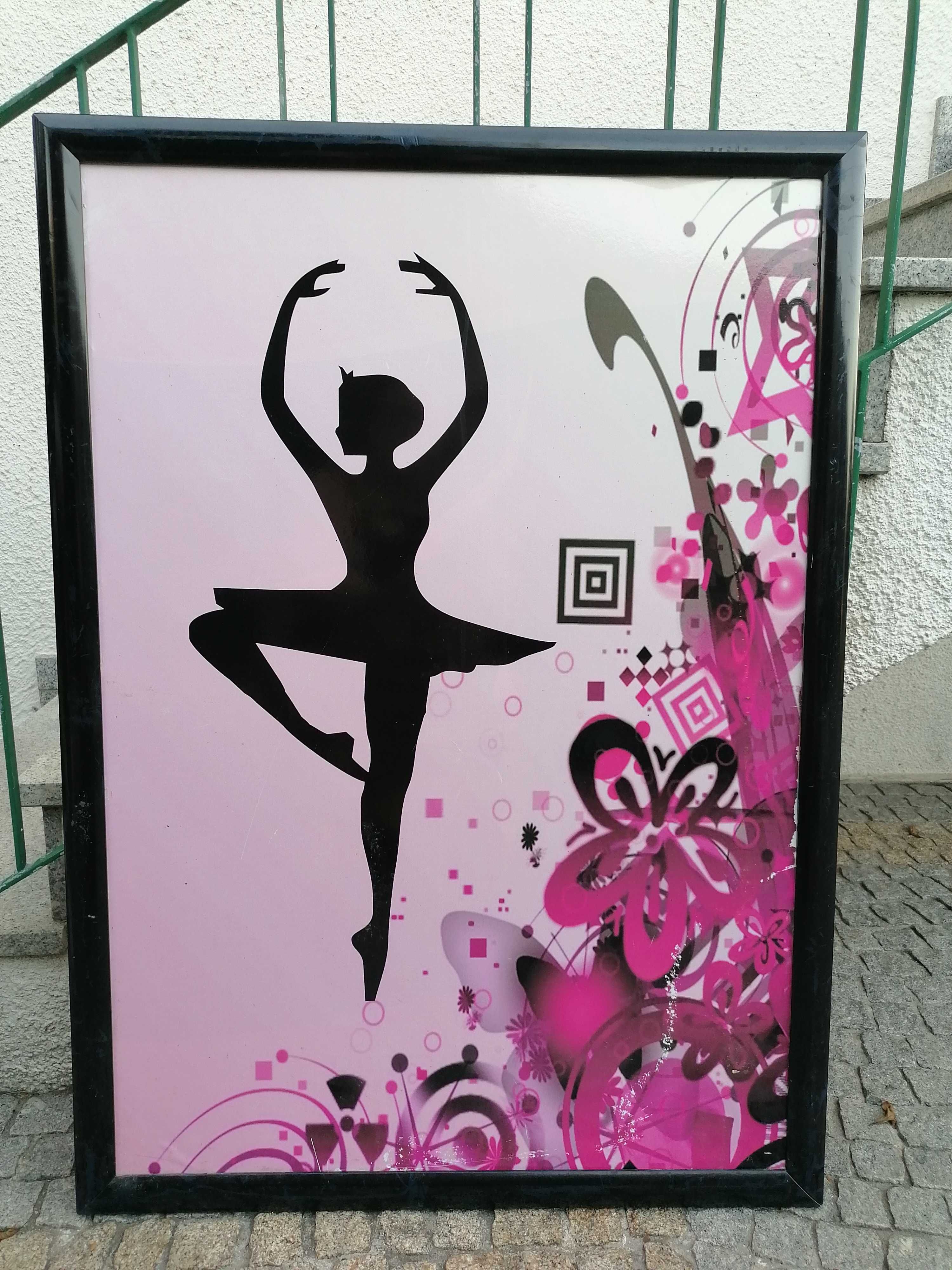 Quadro grande com bailarina