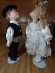 Casal de Bonecas de Porcelana Traditions Doll Collection – Anos 90