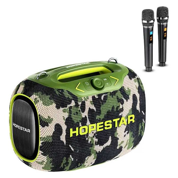 Hopestar Partybox 120 Вт + 2 мікрофона (камуфляж)