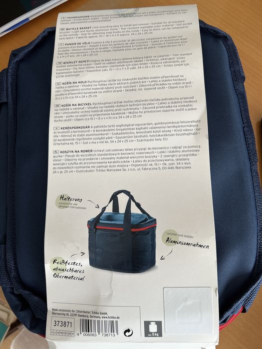 Cesta para bicicleta nova