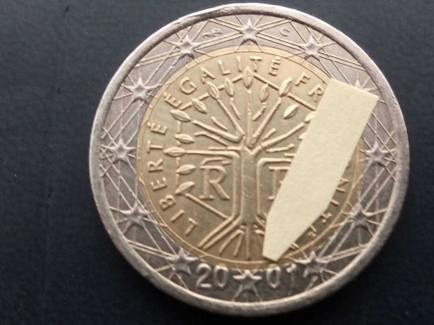 2 moedas de 2€ 2001/2002 França com erro na data rara ver foto