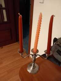 Castical com suporte para tres velas