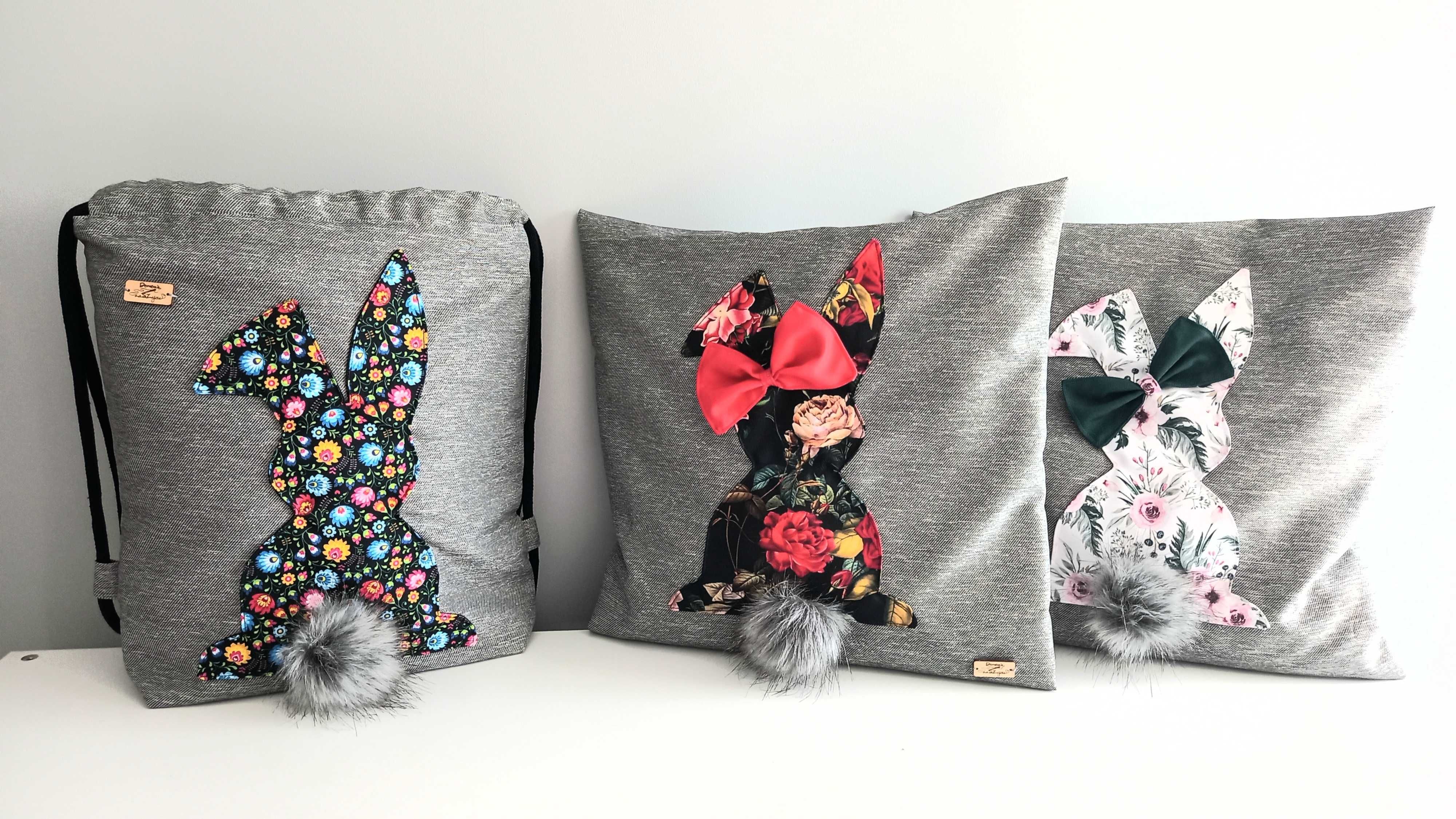 Workoplecak, worek, plecak Krolik, kroliczek Handmade