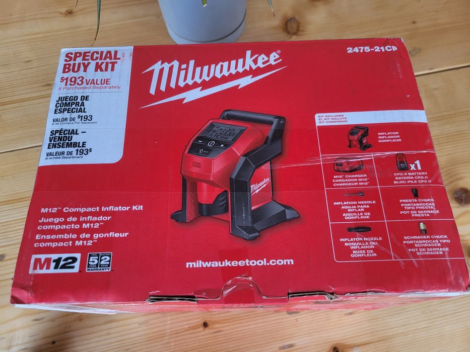 Акумуляторний компресор Milwaukee 2475-20 м12 BI-0 2475