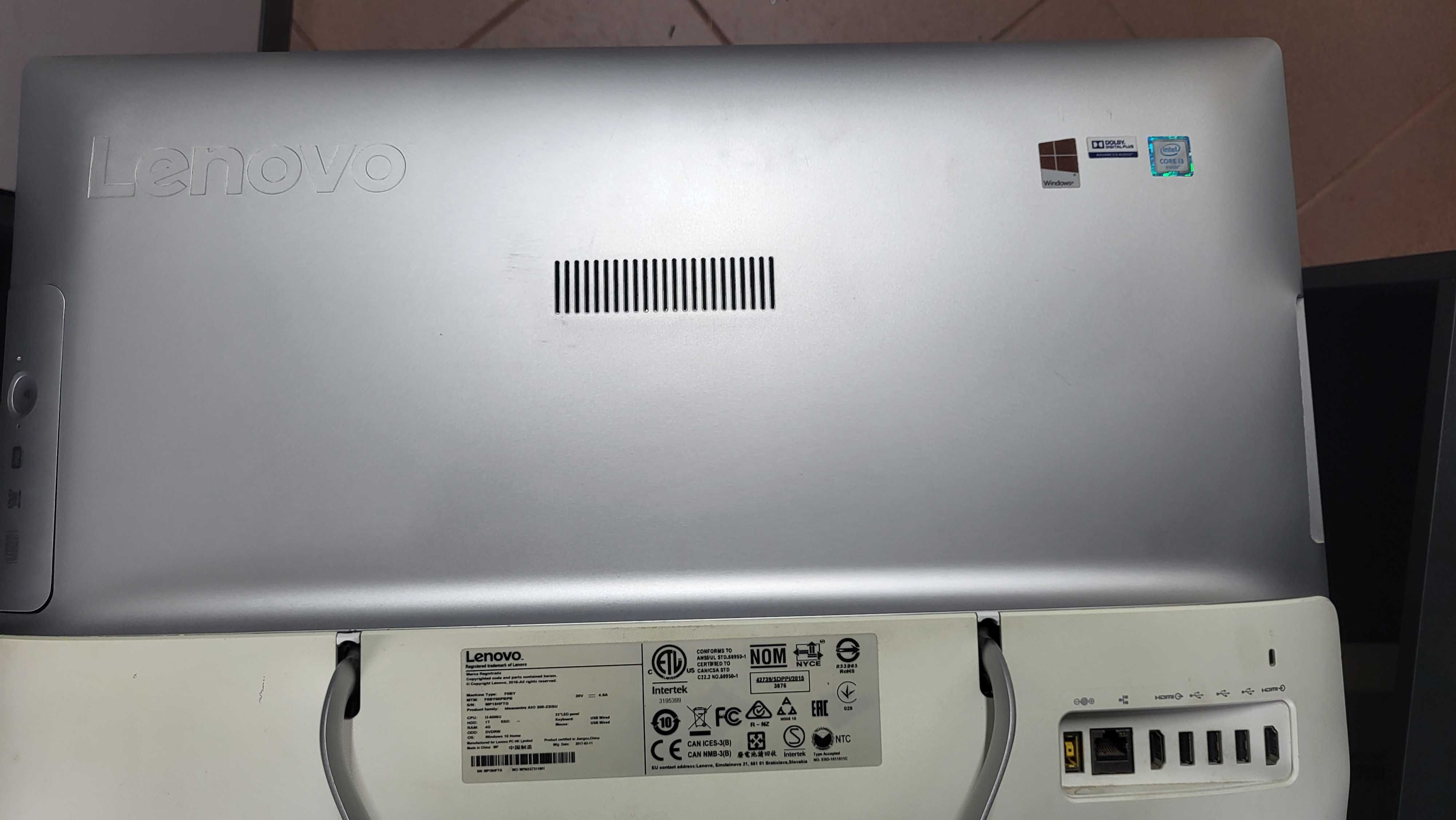 komputer Lenovo Ideacentre 300-23ISU   i3 / 4GB / 1TB  24" AiO