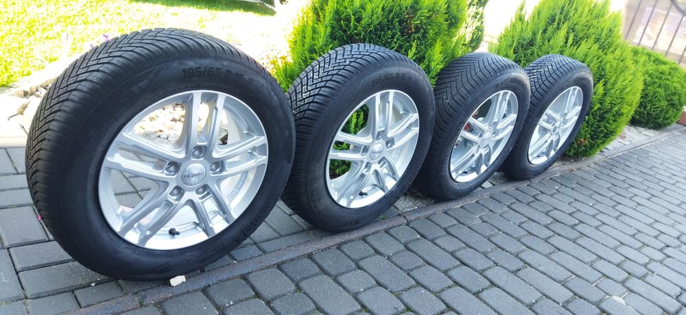 5x112 15 Cali Koła Alu 195/65/15 VW Passat B5 Golf 5 Touran Caddy