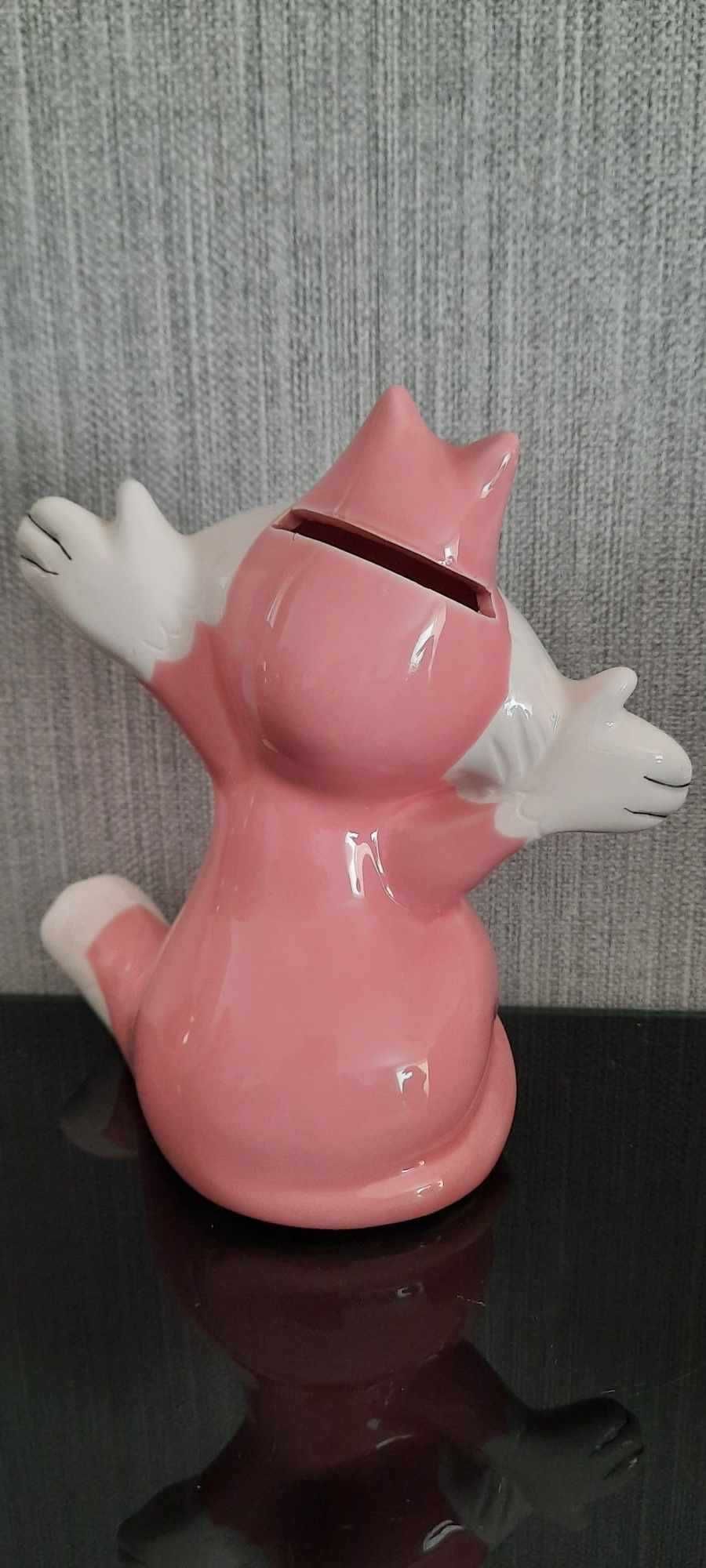 Ceramiczna figurka skarbonka Kot