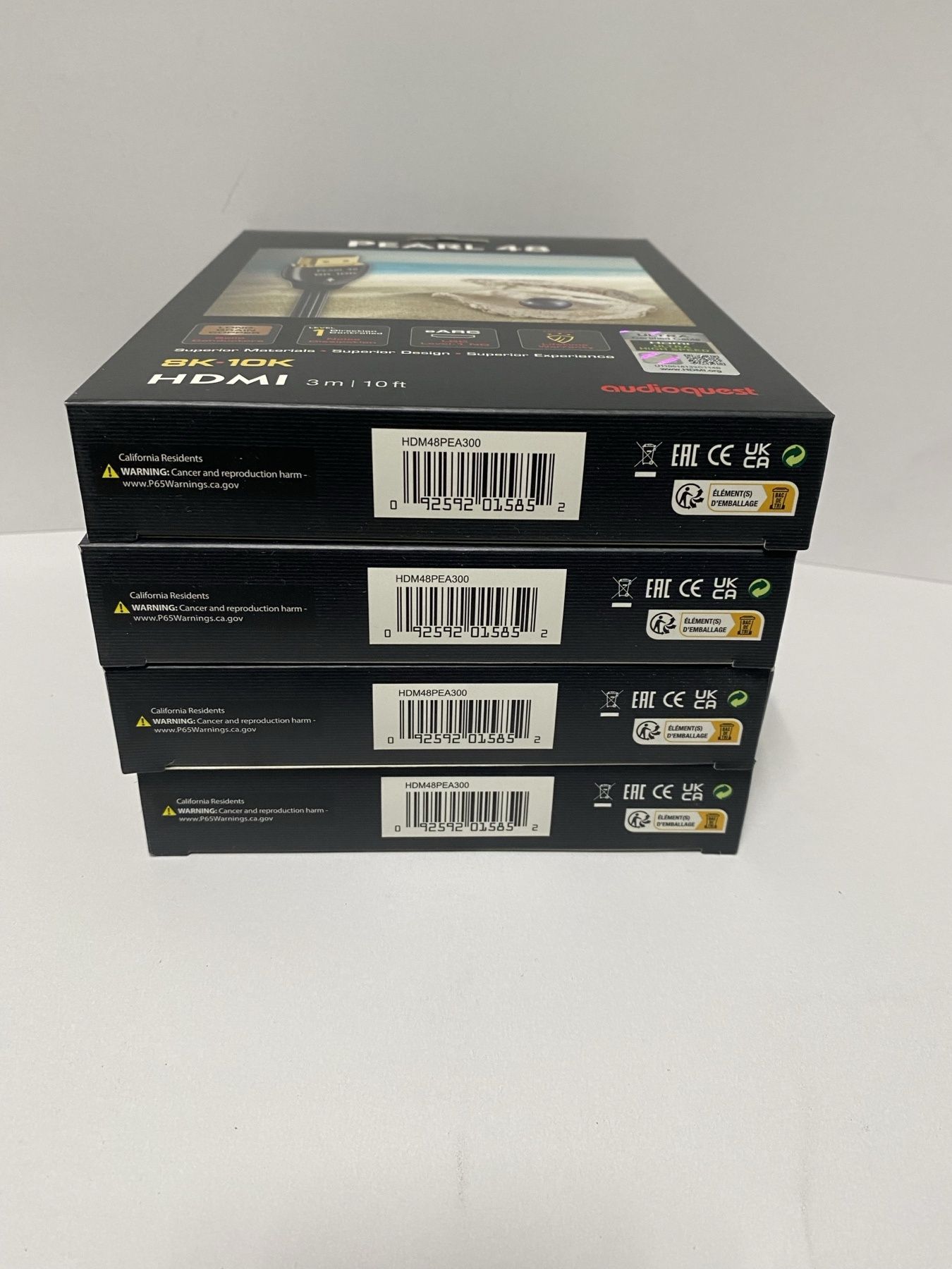 Новый кабель AudioQuest hd 3.0m 48G HDMI Pearl 8k-10k