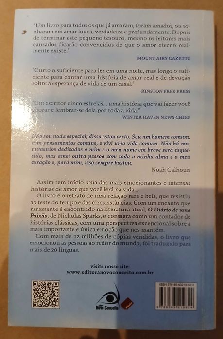 Diário De Uma Paixão de Nicholas Sparks