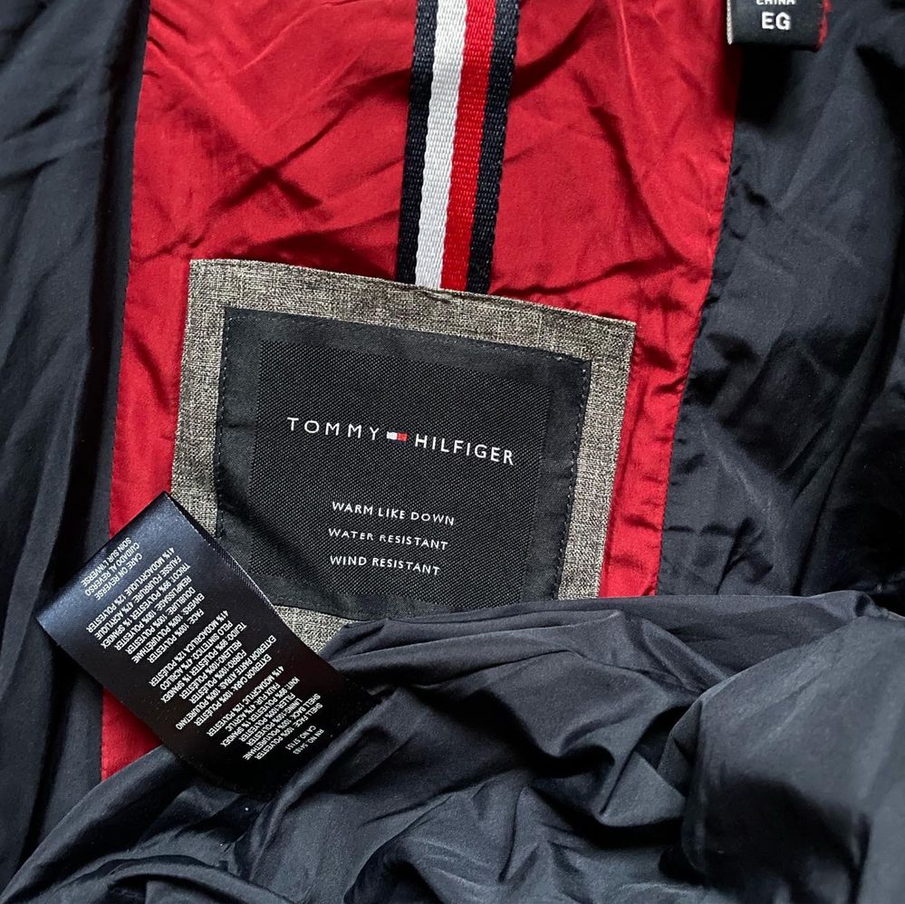 XL 50 Tommy Hilfiger пуховик парка куртка сіра серая хл бомбер