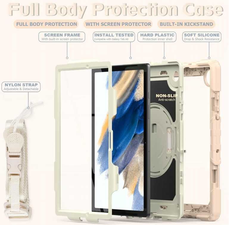 Etui na Tablet Samsung Galaxy Tab A8 X200 10.5 Pancerny Różowy
