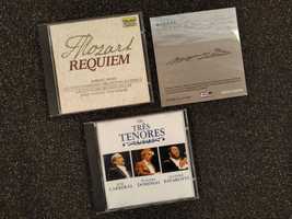 CD's: Mozart, Os Três Tenores, Carlos do Carmo